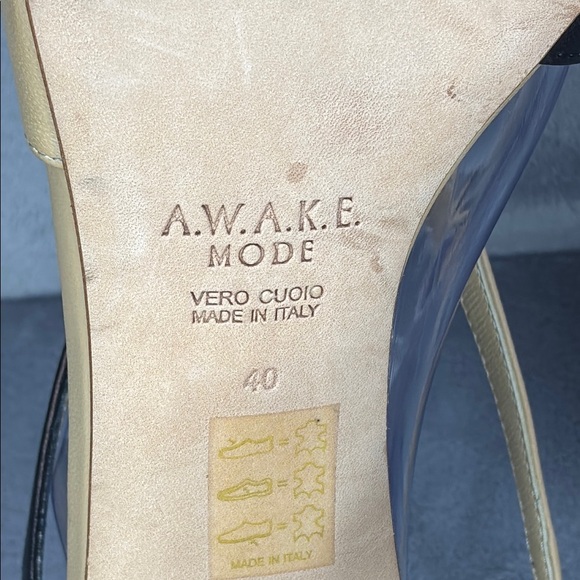 🔥🔥🔥Awake Black and Yellow Heels with Ankle Straps Size: 9-9.5US/ 40EU🔥🔥🔥 - Picture 2 of 10